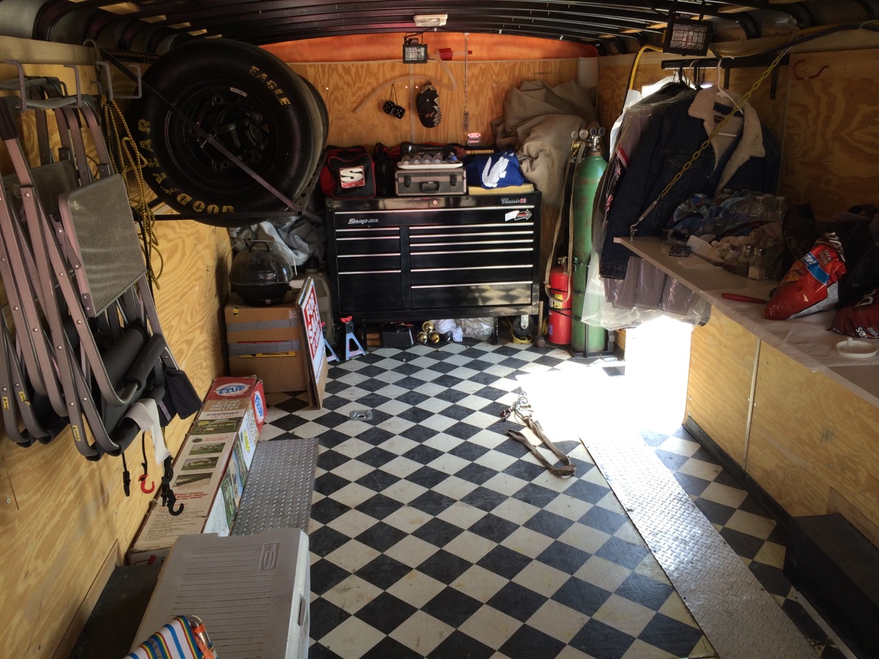 Enclosed Race Trailer Setup